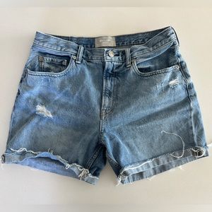 Everlane Distressed Denim Shorts